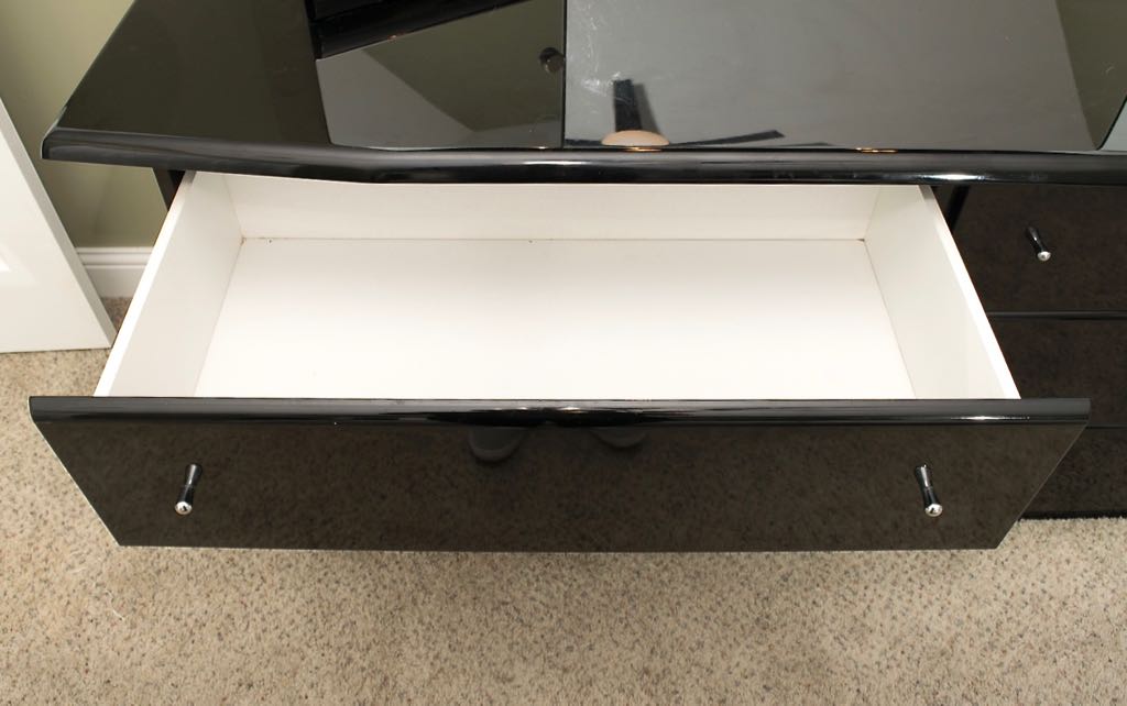 Millenium Black Lacquer Dresser with Mirror EBTH